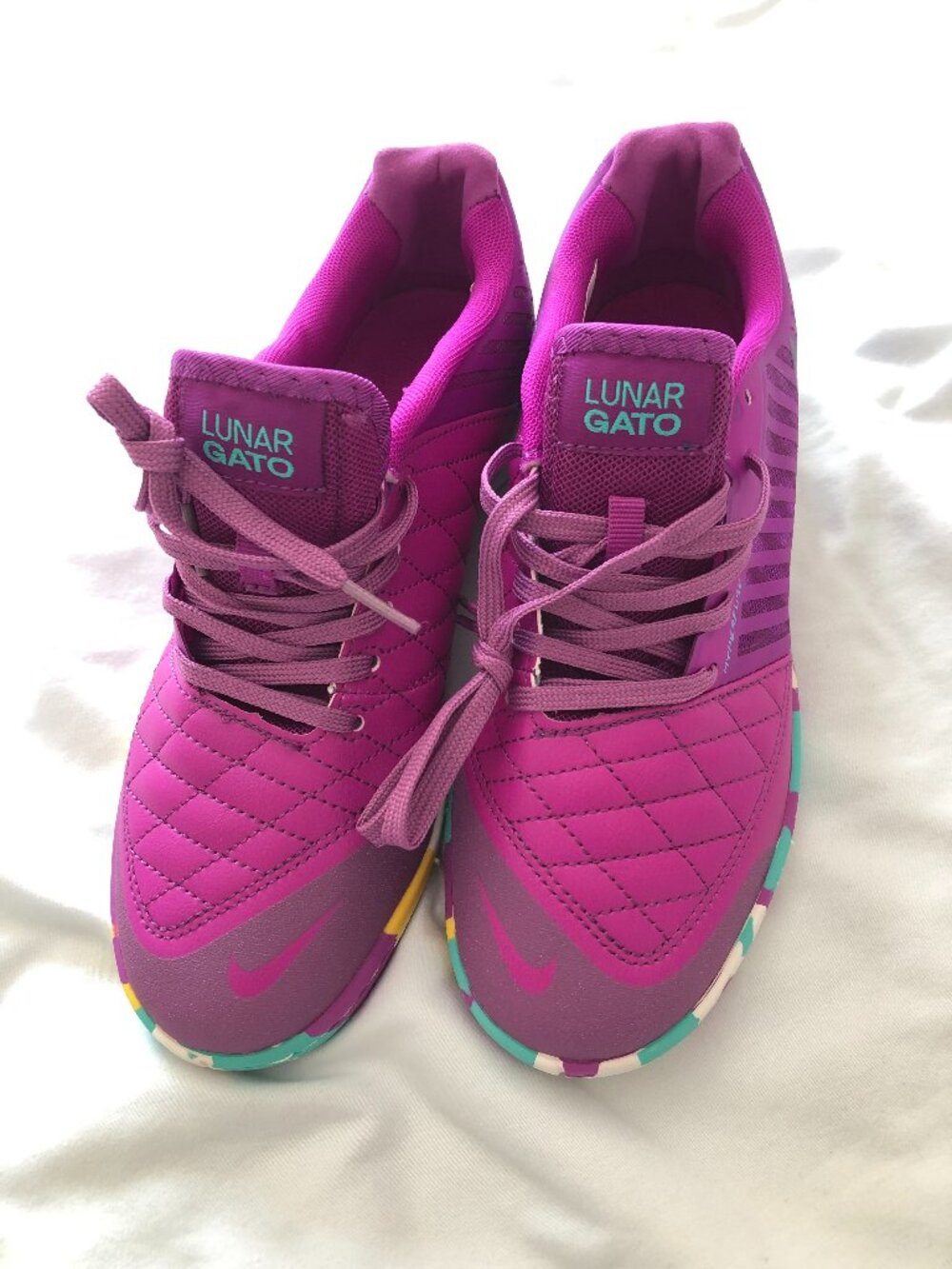 Nike Lunar Gato Indoor Soccer Shoes Vivid Purple Size 6.5